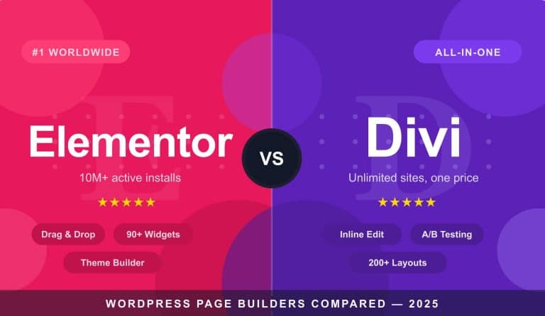 page builders comparison